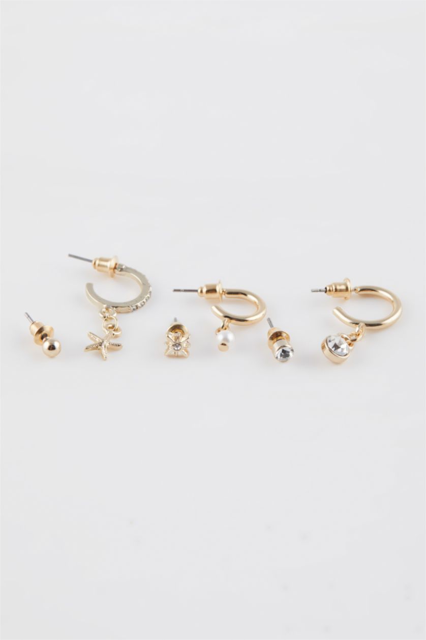 WOMAN GOLD Woman 6 Piece Gold Earrings