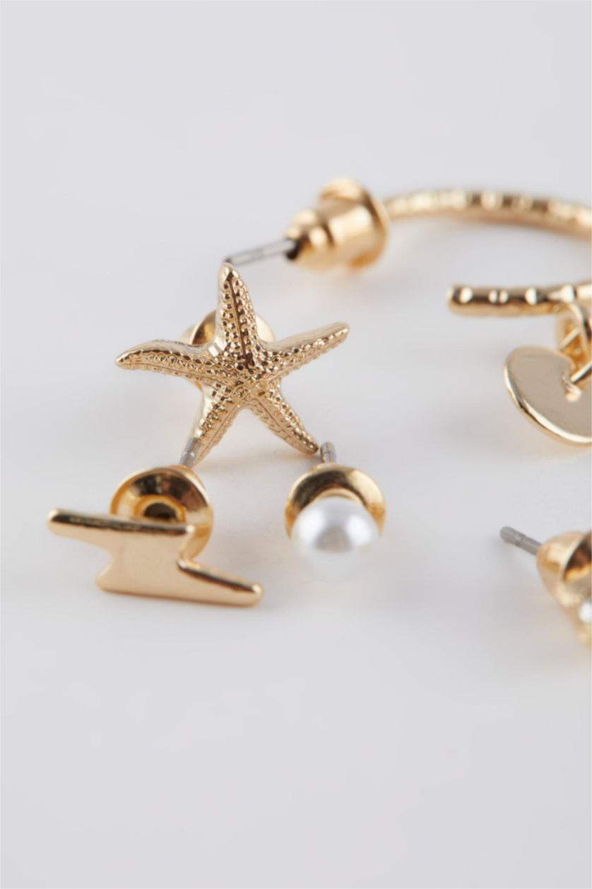 Kadın Altın Kadın 12'li Gold Küpe