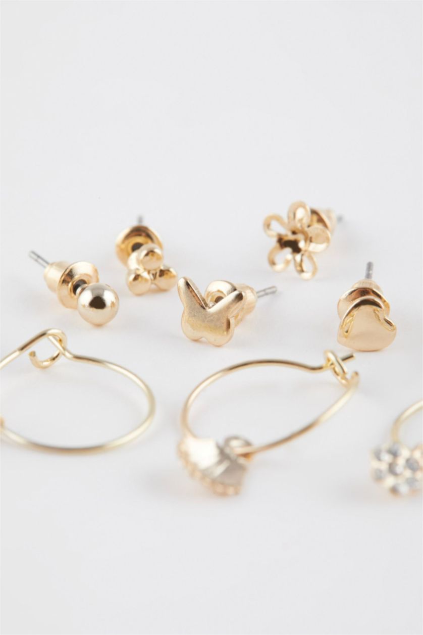 WOMAN GOLD Woman 12 Piece Gold Earrings