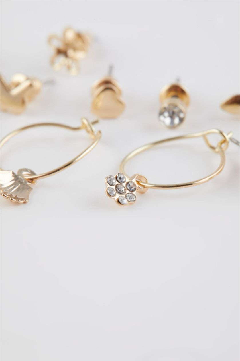 WOMAN GOLD Woman 12 Piece Gold Earrings