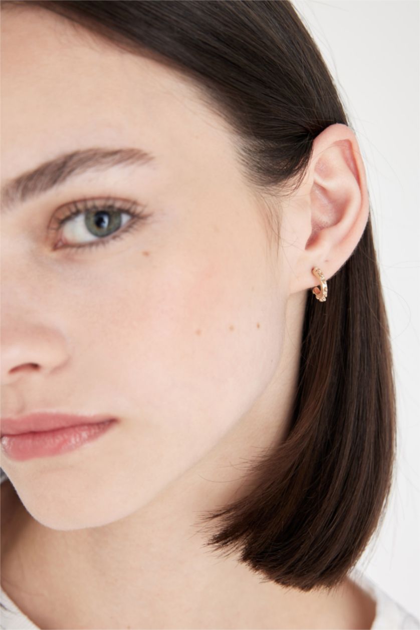 FEMME Altın Lot de 8 paires de Boucles d'oreilles dorées pour femme