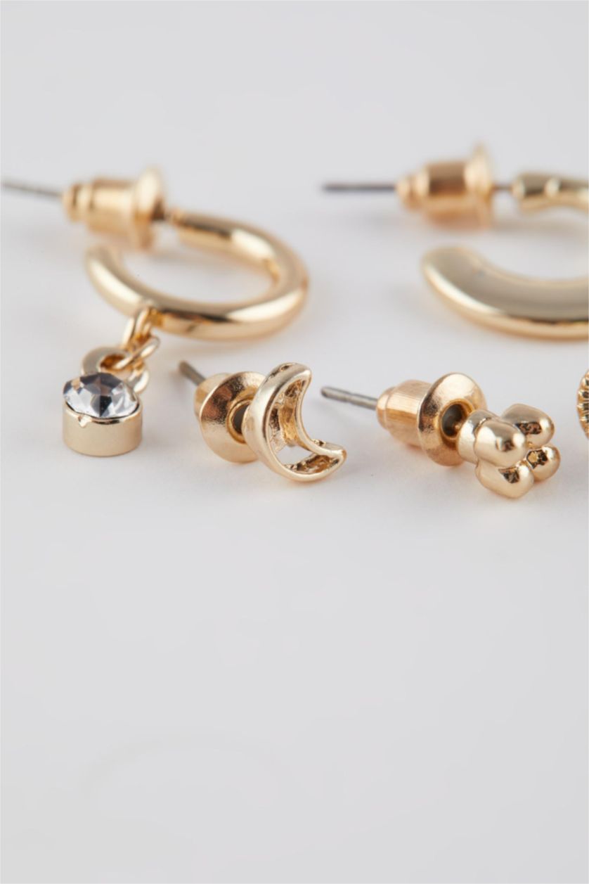 FEMME Altın Lot de 8 paires de Boucles d'oreilles dorées pour femme