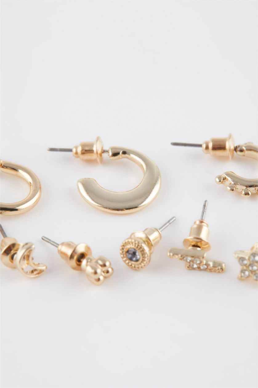 FEMME Altın Lot de 8 paires de Boucles d'oreilles dorées pour femme