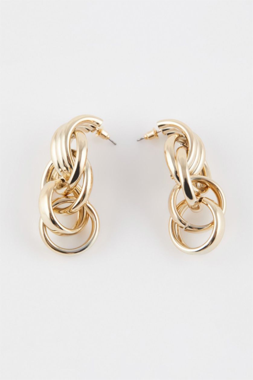 Woman Altın Woman Dangle Gold Earrings