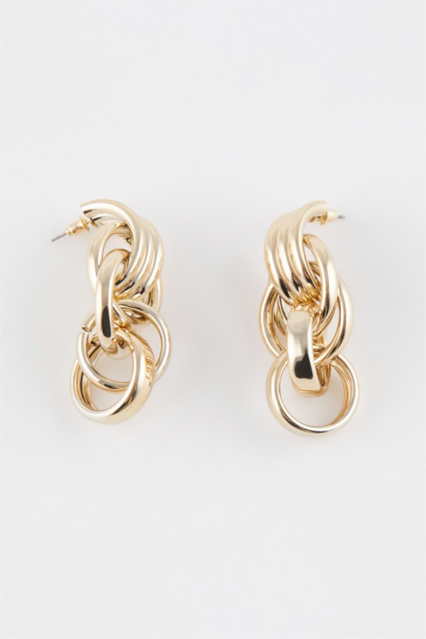 Woman Altın Woman Dangle Gold Earrings