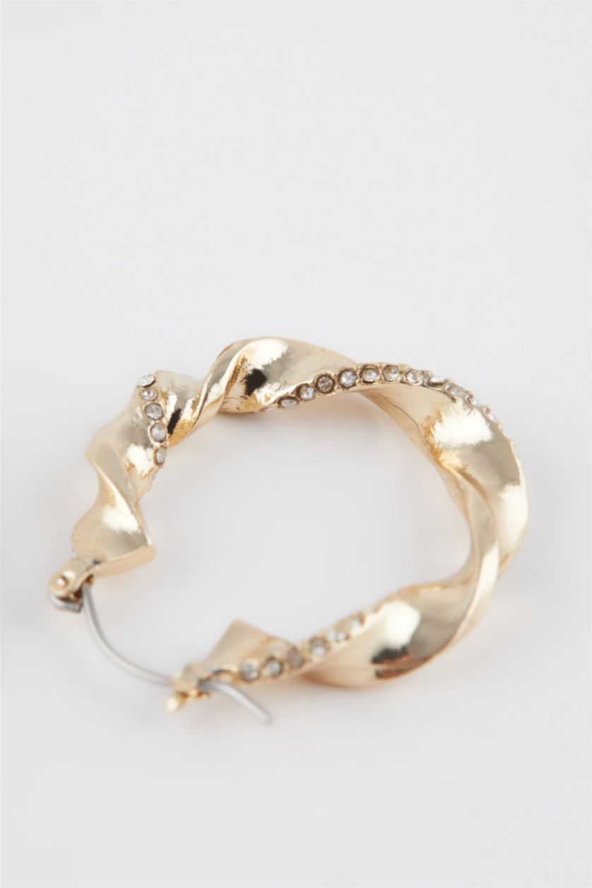 Woman Altın Woman Hoop Gold Earrings