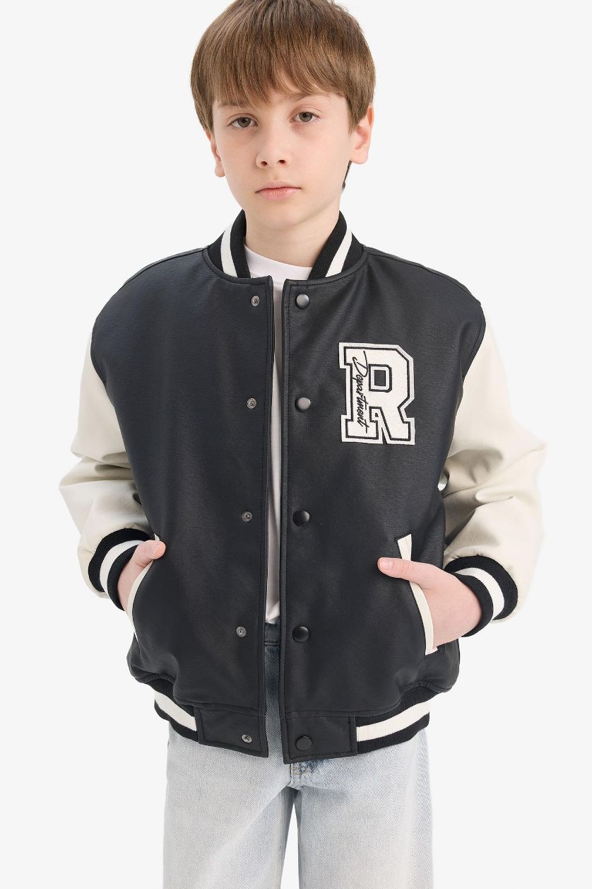 Ұлдар Және Жасөспірімдер қара Ұлдарға бомбер ПУ Күртеше