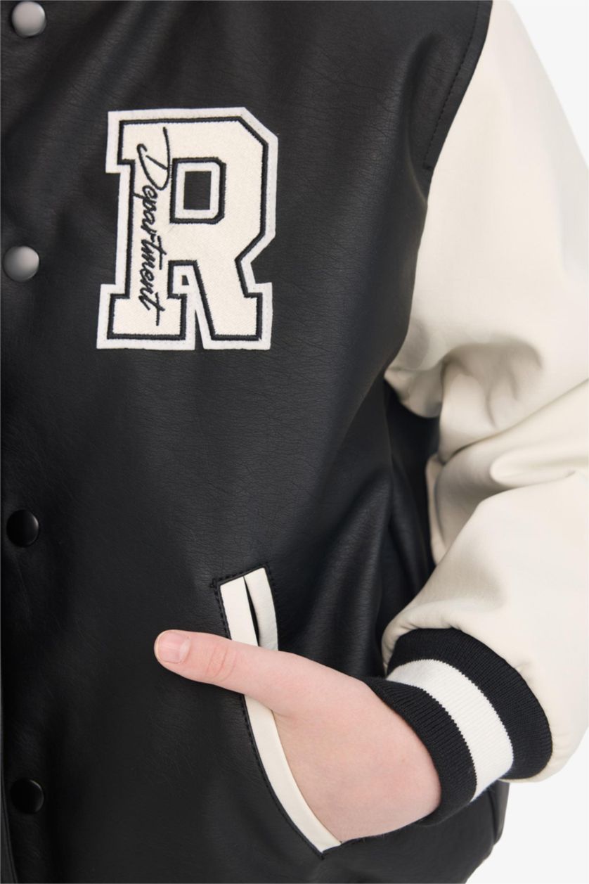 Ұлдар Және Жасөспірімдер қара Ұлдарға бомбер ПУ Күртеше