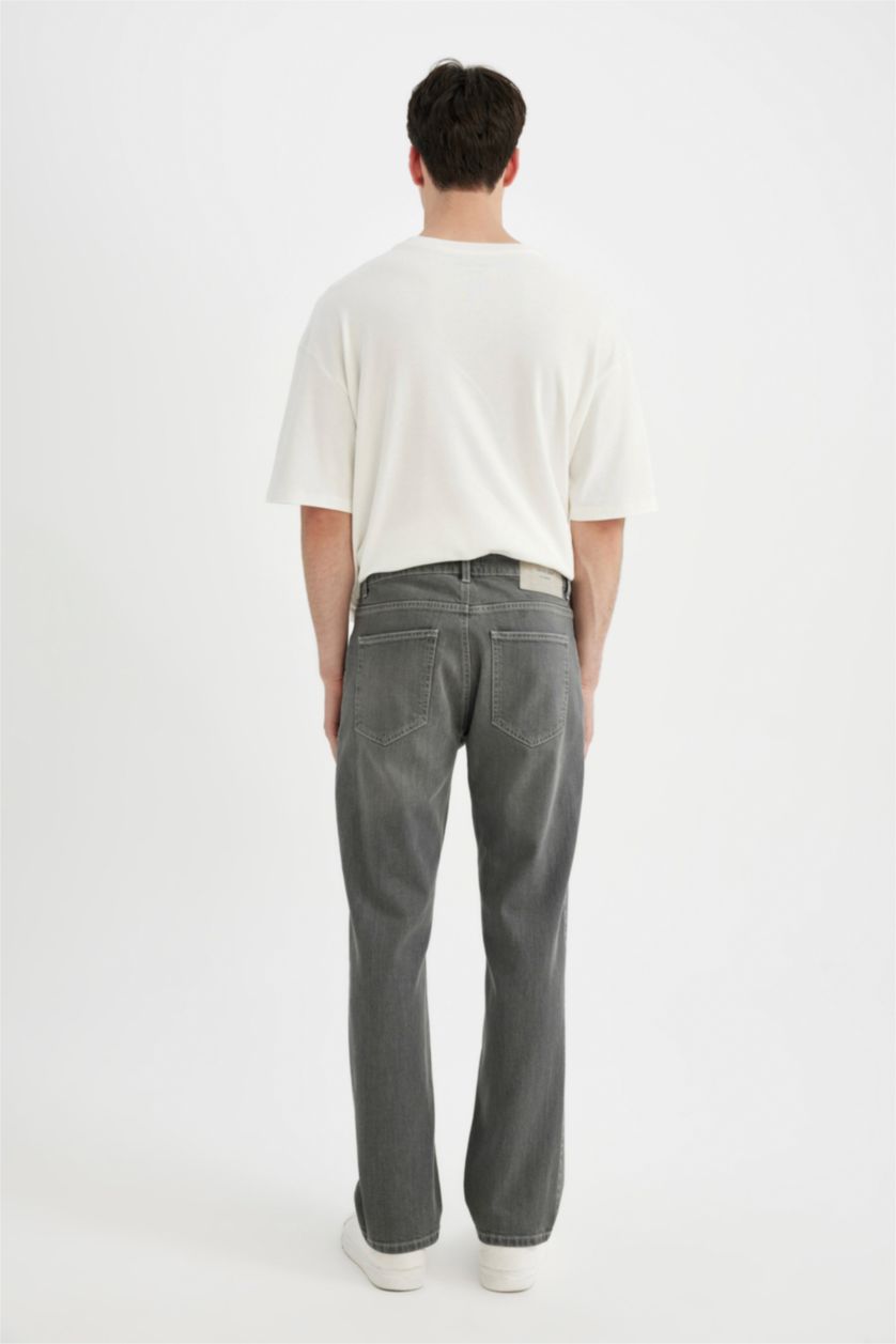 HOMME Gris Pantalon Jean Sergio coupe régulière à Taille Normale