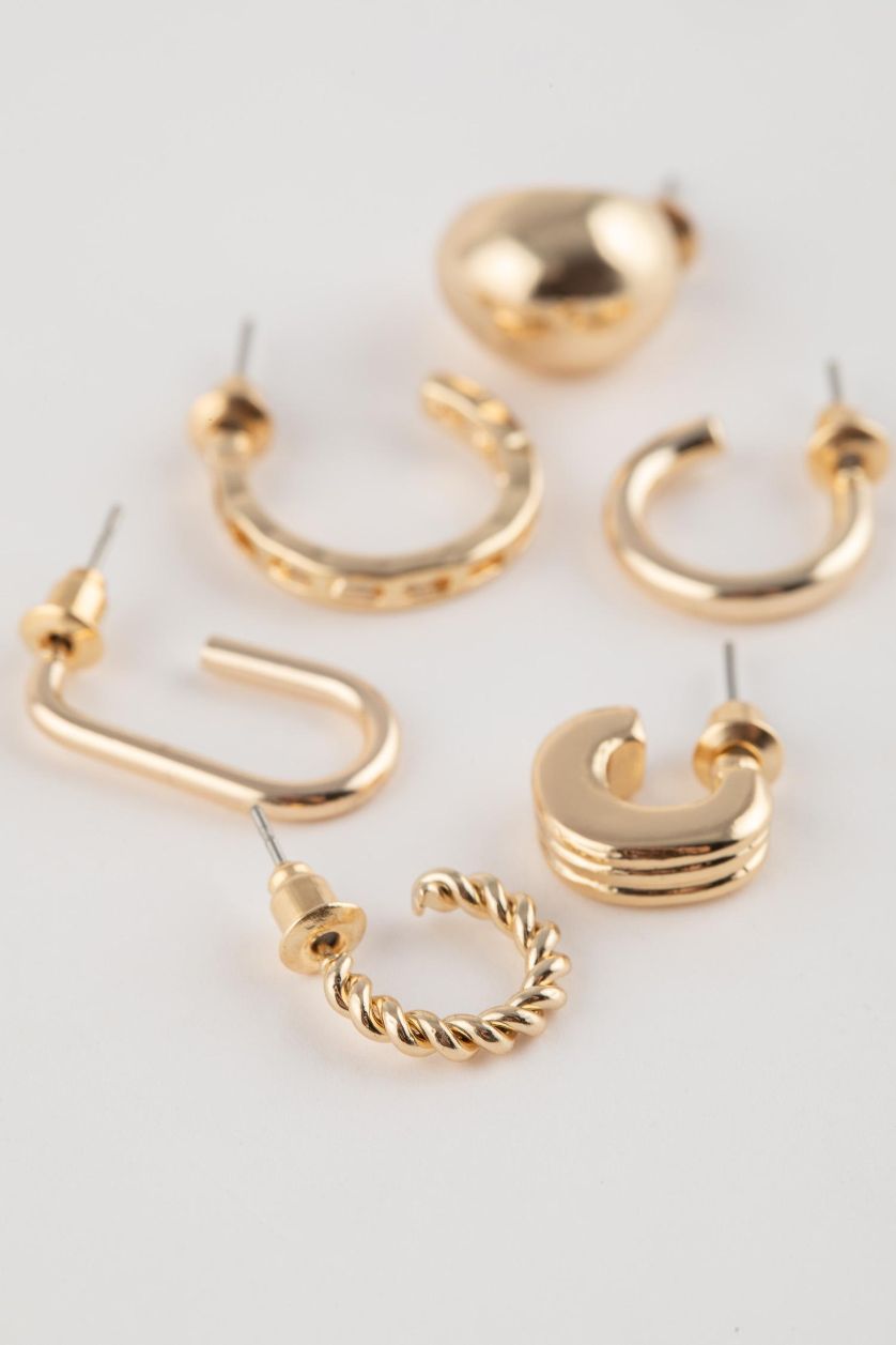 حريمي GOLD حلق حريمي ذهبي - 6 قطع