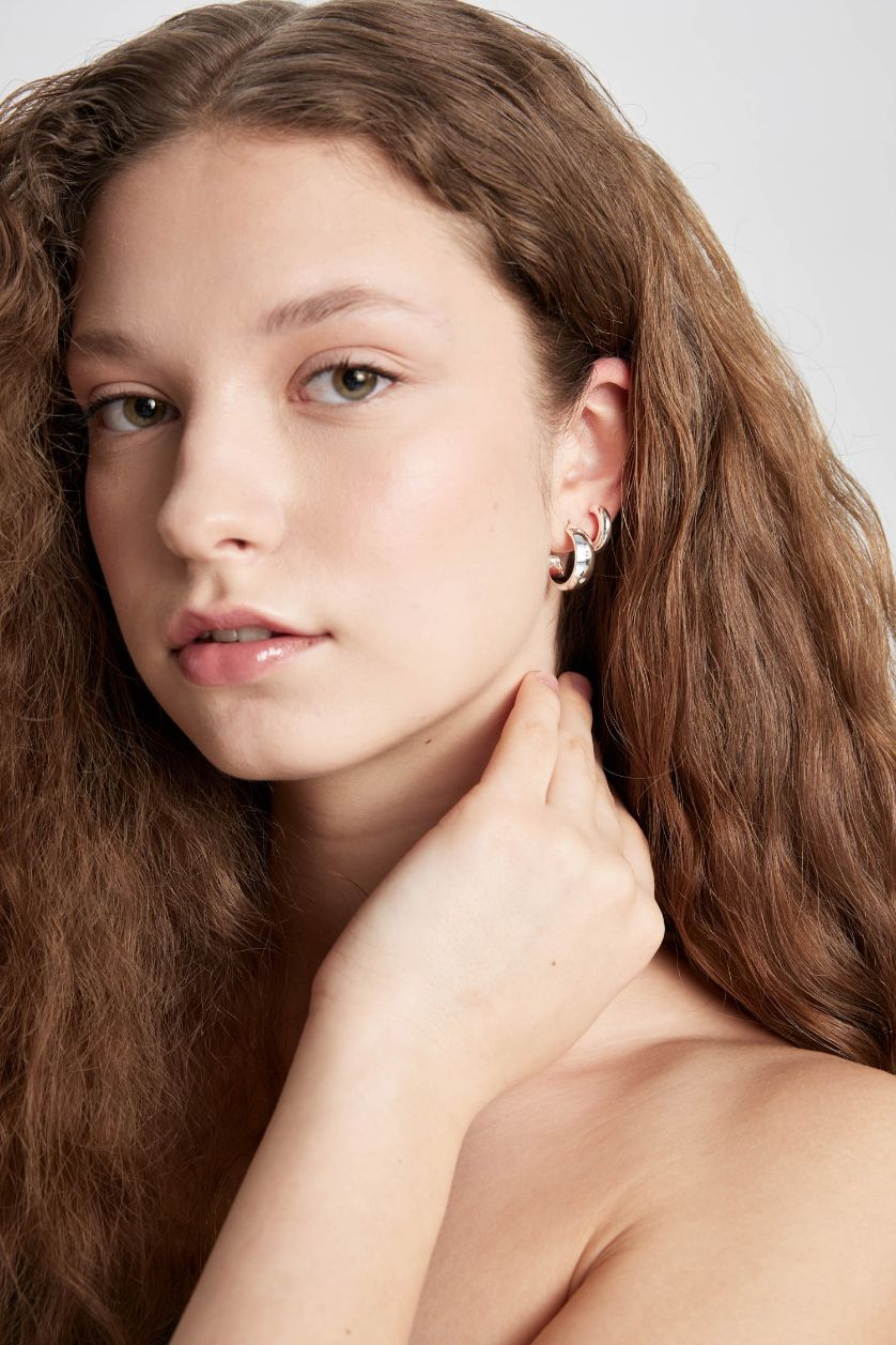 حريمي SILVER حلق حريمي فضي - 3 قطع