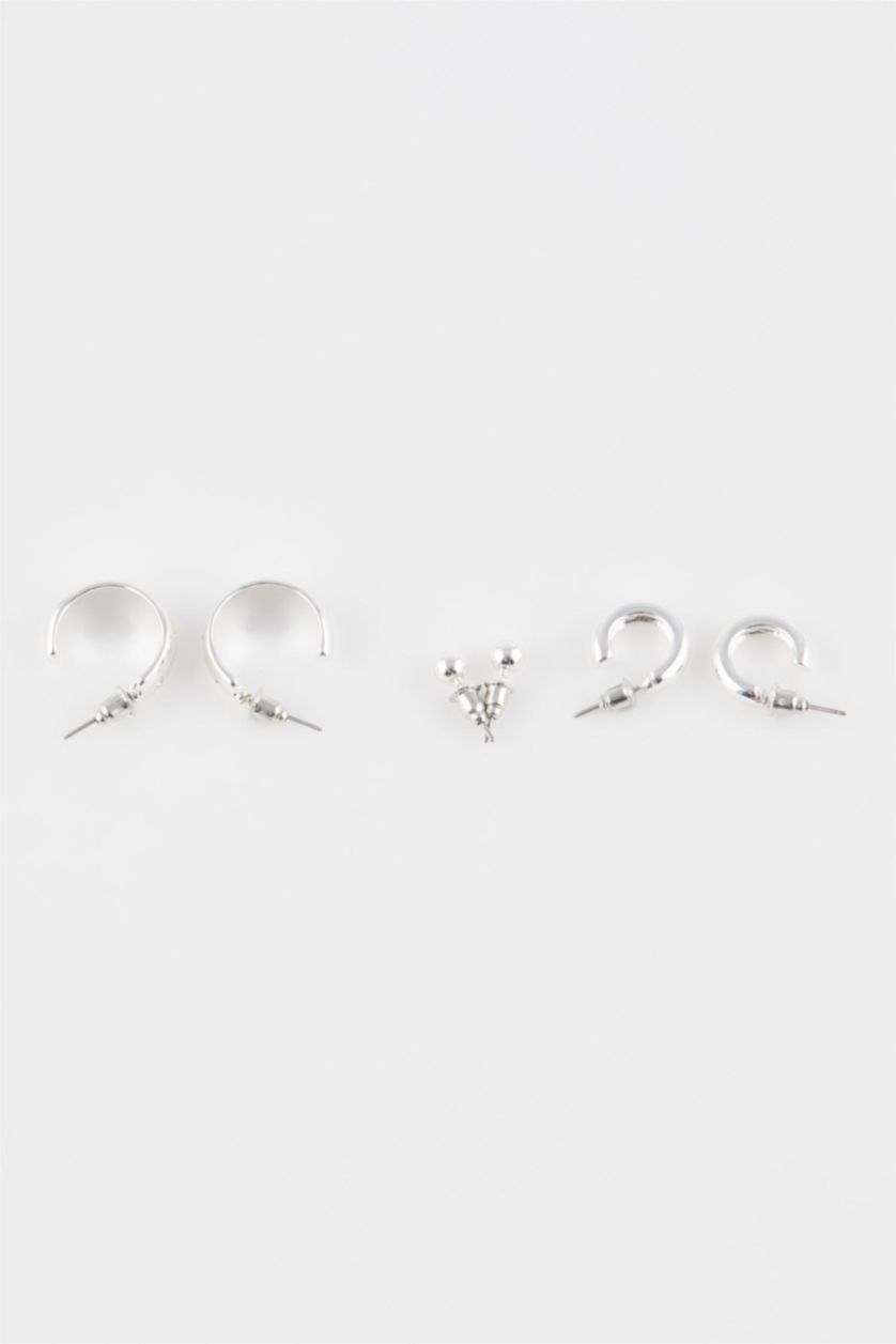 حريمي SILVER حلق حريمي فضي - 3 قطع