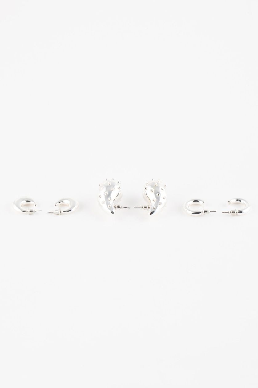 نساء Gümüş تراجي فضي نسائي - 3 قطع