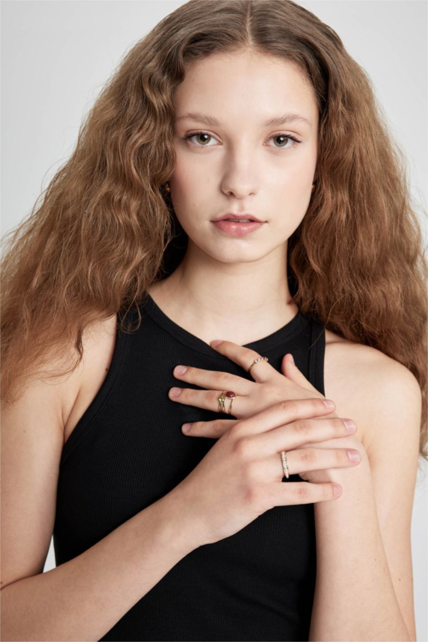 WOMAN Altın Woman 3 Piece Gold Rings