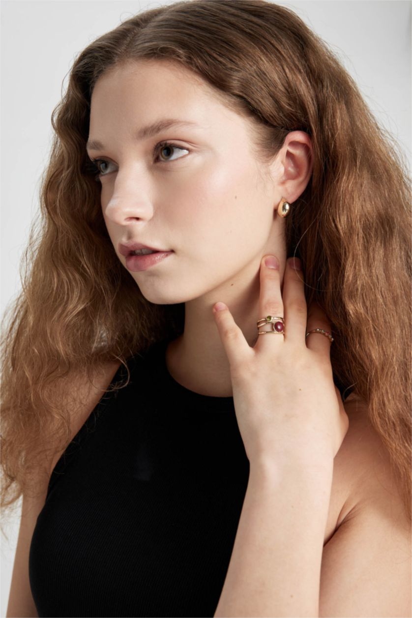 WOMAN Altın Woman 3 Piece Gold Rings