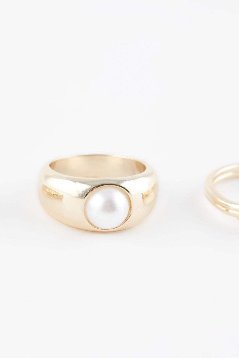 WOMAN GOLD Woman 3 Piece Gold Rings