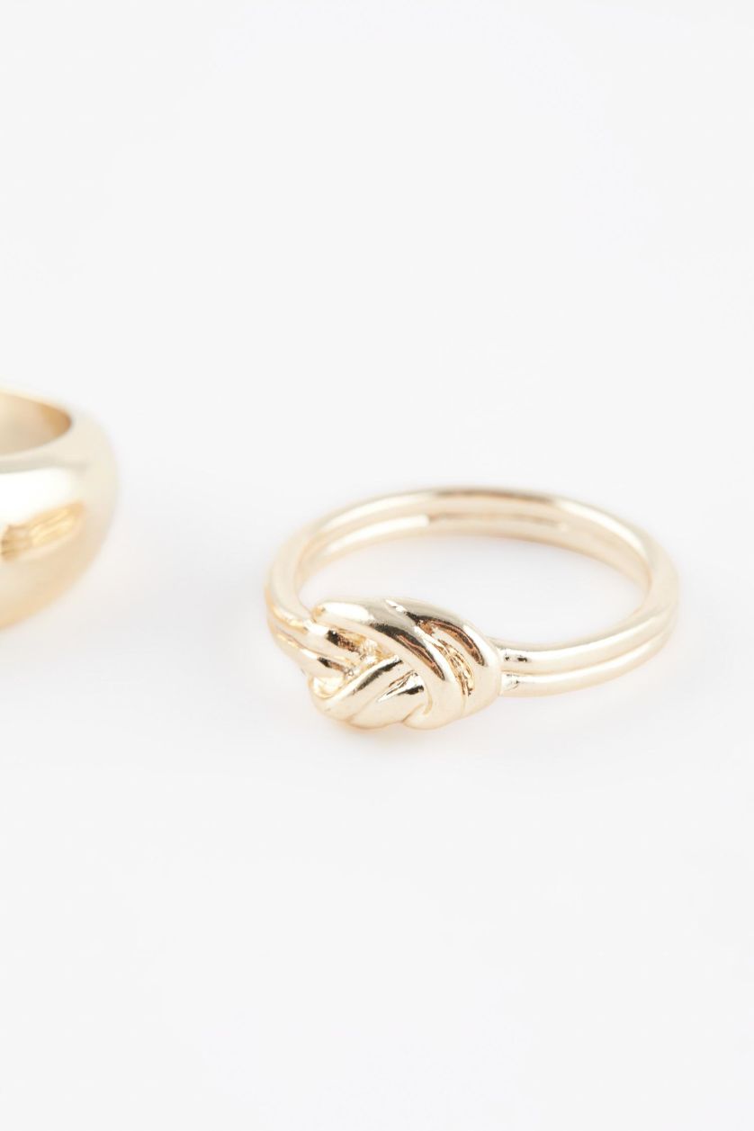 WOMAN GOLD Woman 3 Piece Gold Rings