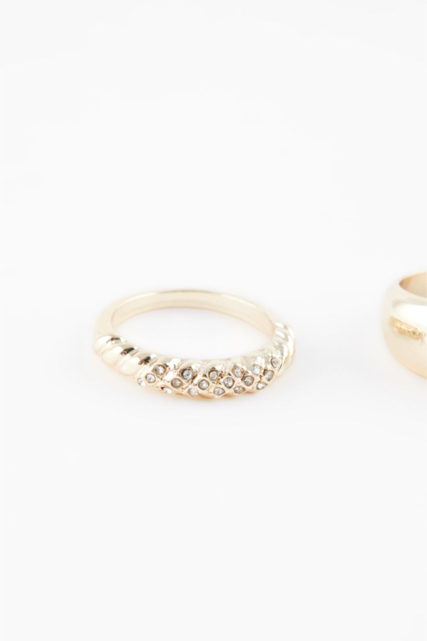WOMAN GOLD Woman 3 Piece Gold Rings