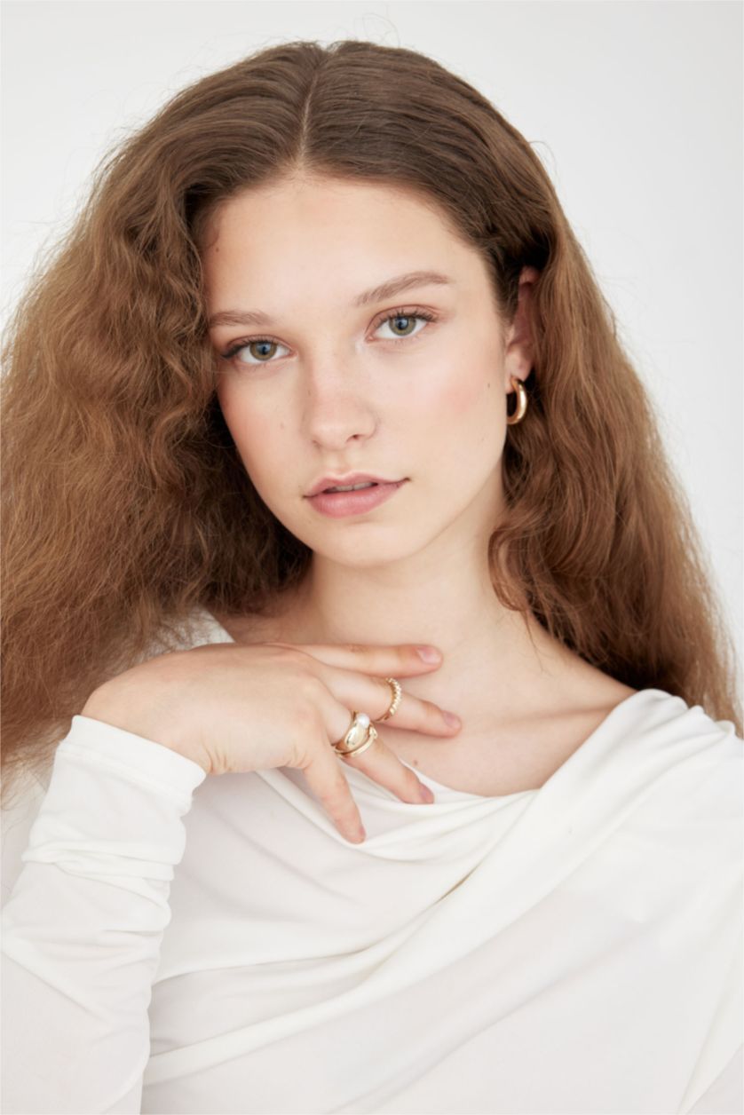 WOMAN GOLD Woman 3 Piece Gold Rings