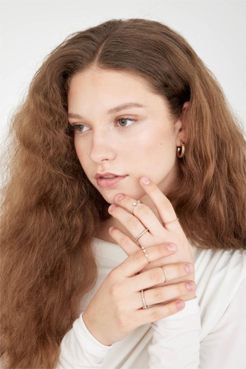 Kadın Altın Kadın 6'lı Gold Yüzük