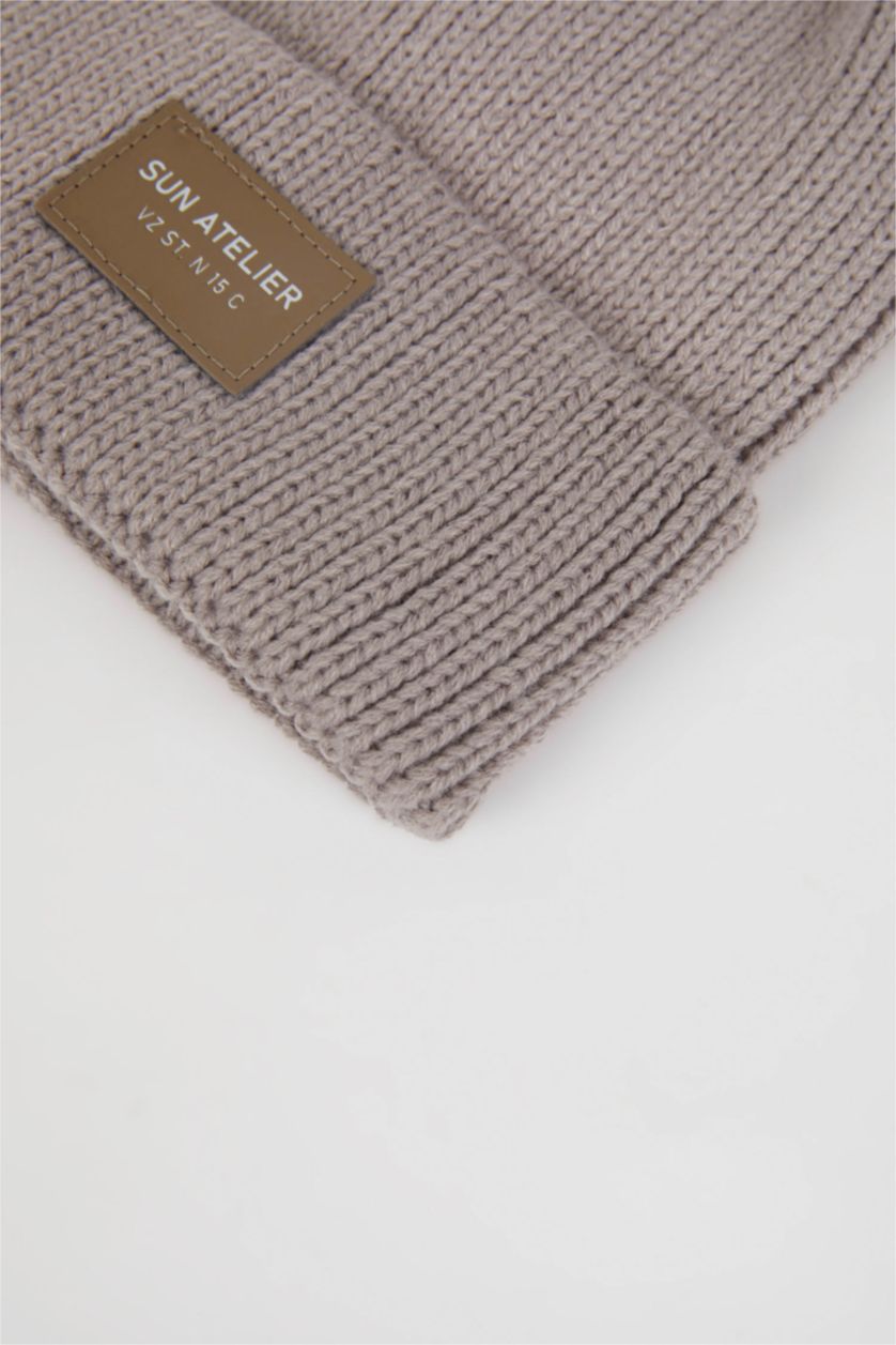 Man Light Grey كلاو صوف ملون رجالي
