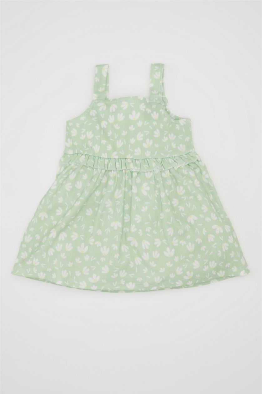 Baby Girl Mint Baby Girl Floral Sleeveless Dress