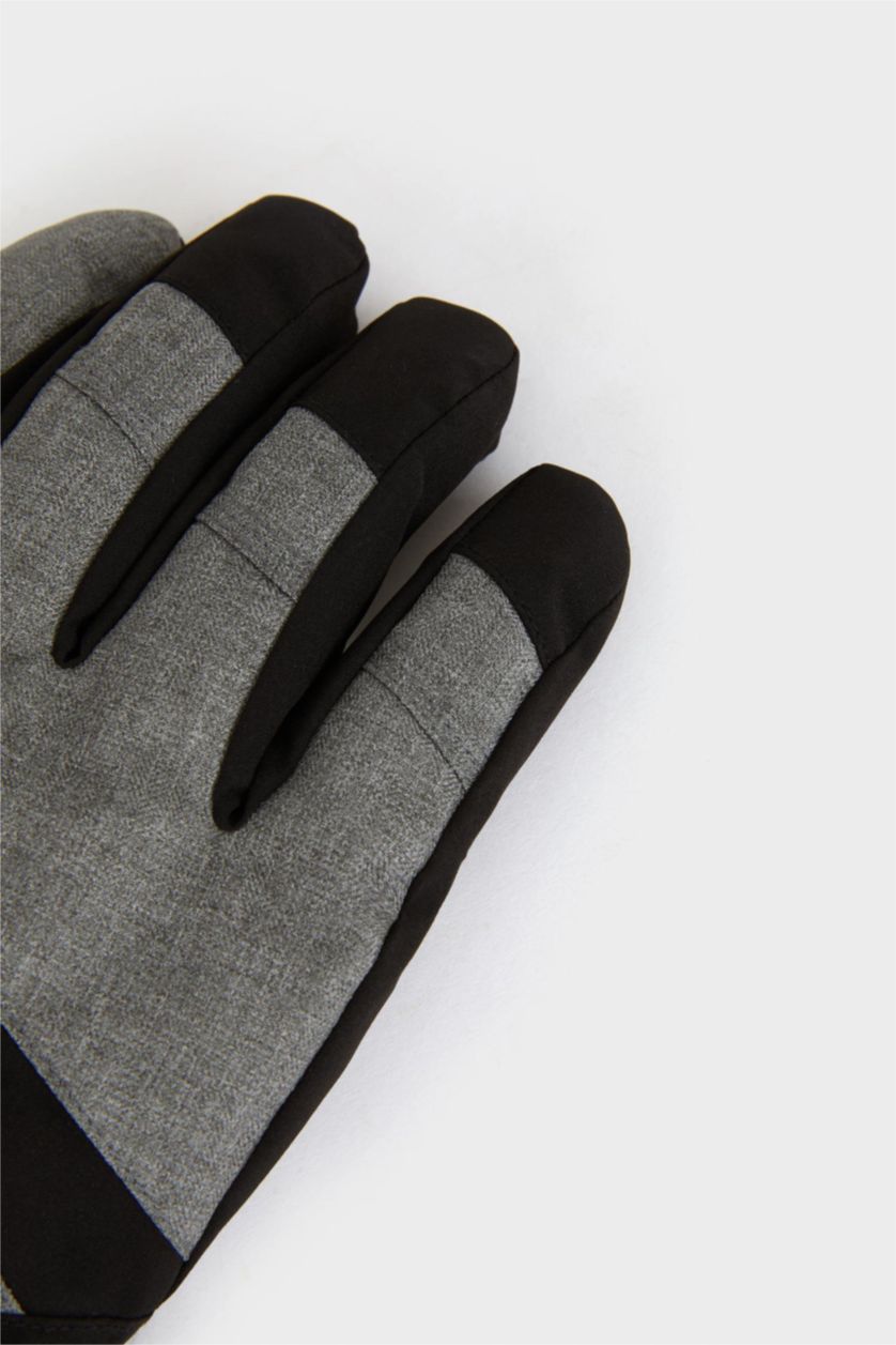 رجال ميلانج رمادي قفازات ولادي منسوج