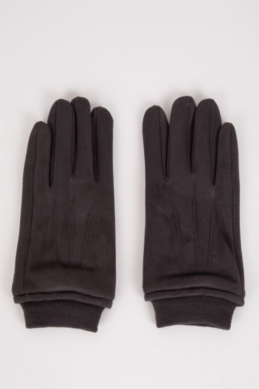 HOMME Anthracite Gants Suède
