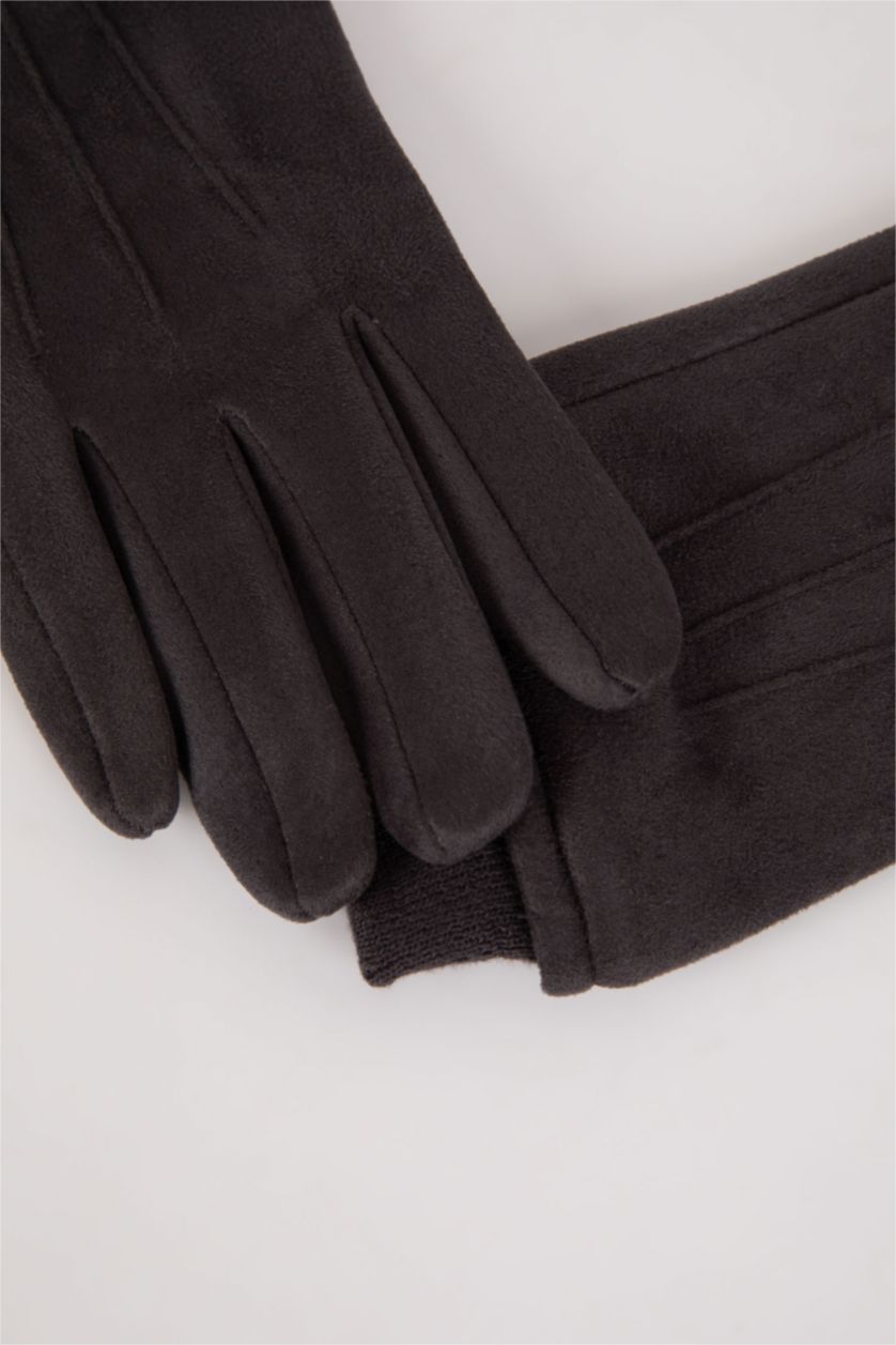 HOMME Anthracite Gants Suède
