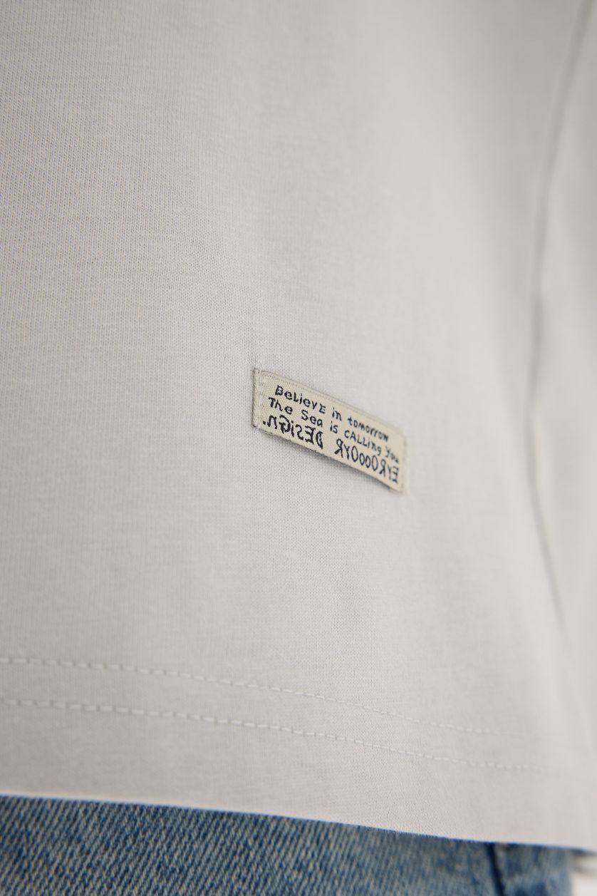 Мужчины Светло-серый Майка с круглым вырезом