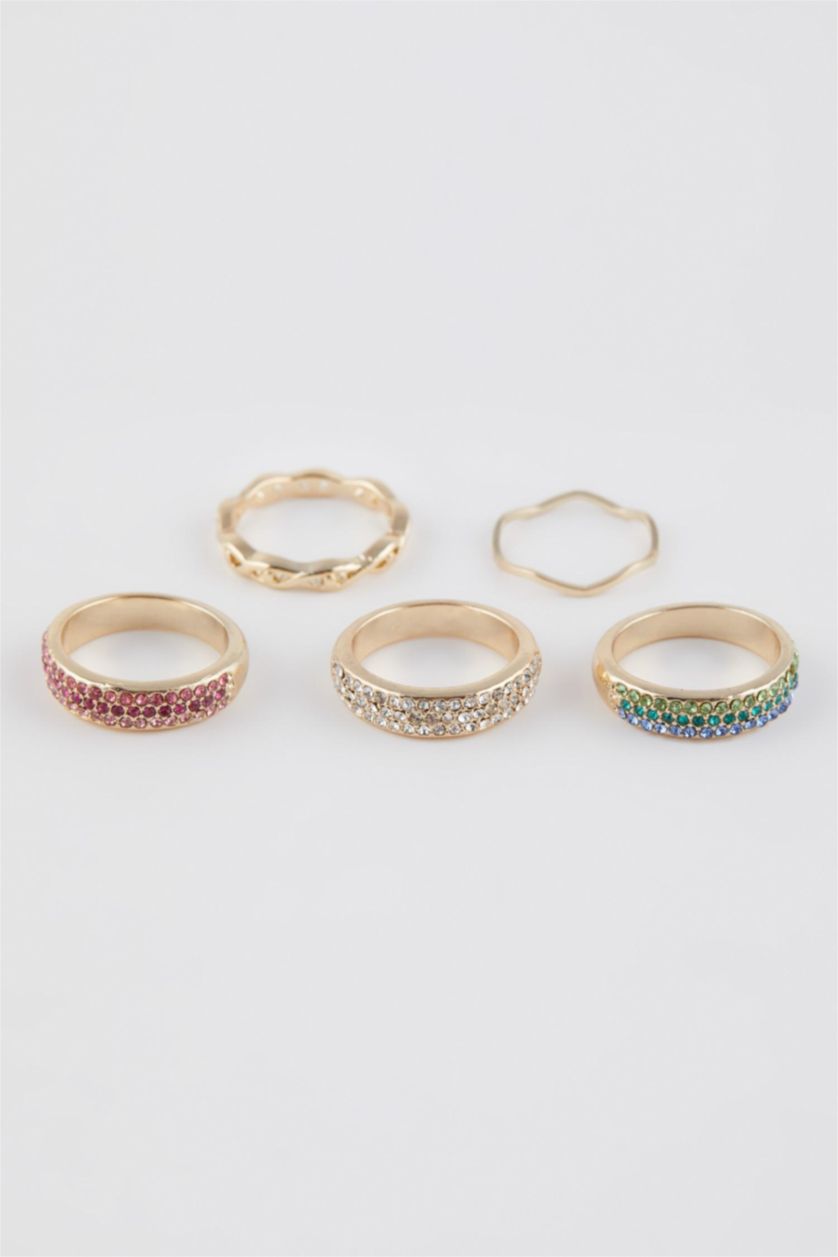 Kadın Altın Kadın 5'li Gold Yüzük