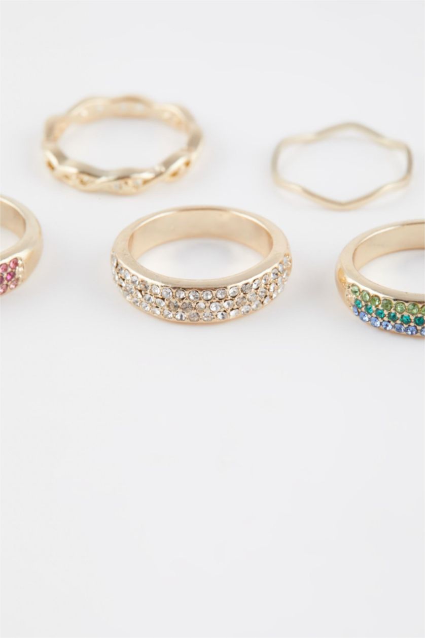 Kadın Altın Kadın 5'li Gold Yüzük