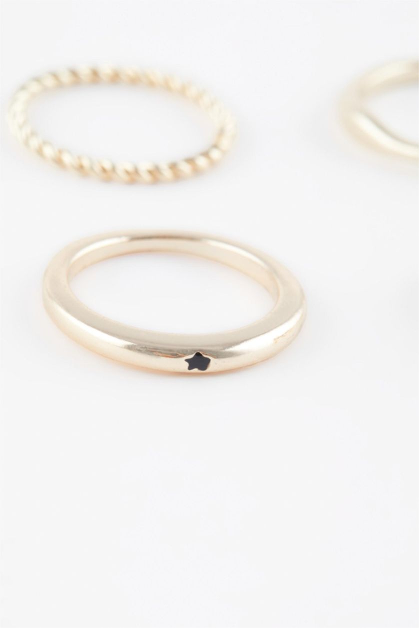 WOMAN GOLD Woman 5 Piece Gold Rings