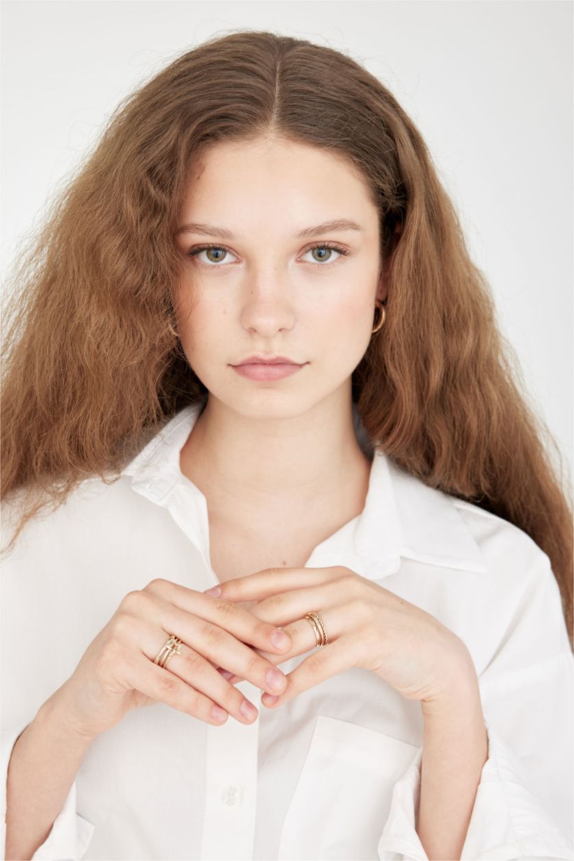 WOMAN GOLD Woman 5 Piece Gold Rings