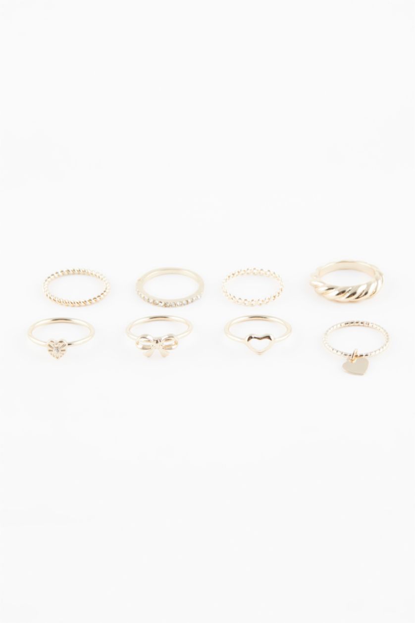 حريمي GOLD خاتم حريمي ذهبي - 9 قطع