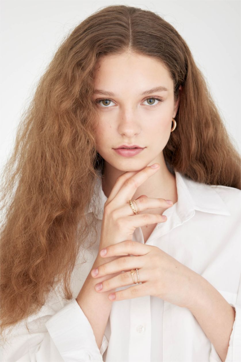 حريمي GOLD خاتم حريمي ذهبي - 9 قطع