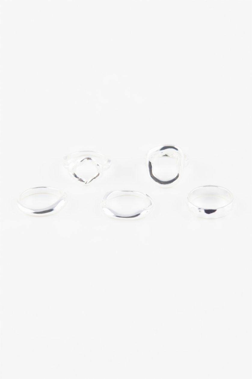 Kadın Gümüş Kadın 5'li Silver Yüzük