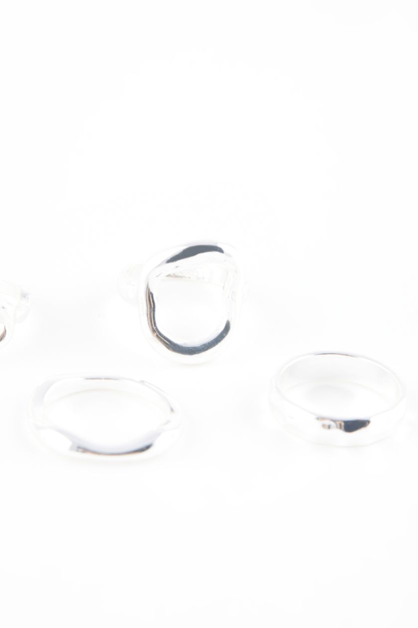 Kadın Gümüş Kadın 5'li Silver Yüzük