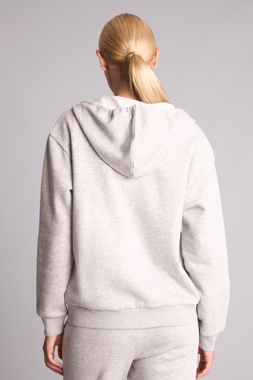 FEMME Gris Cardigan Tissu Sweat Épais