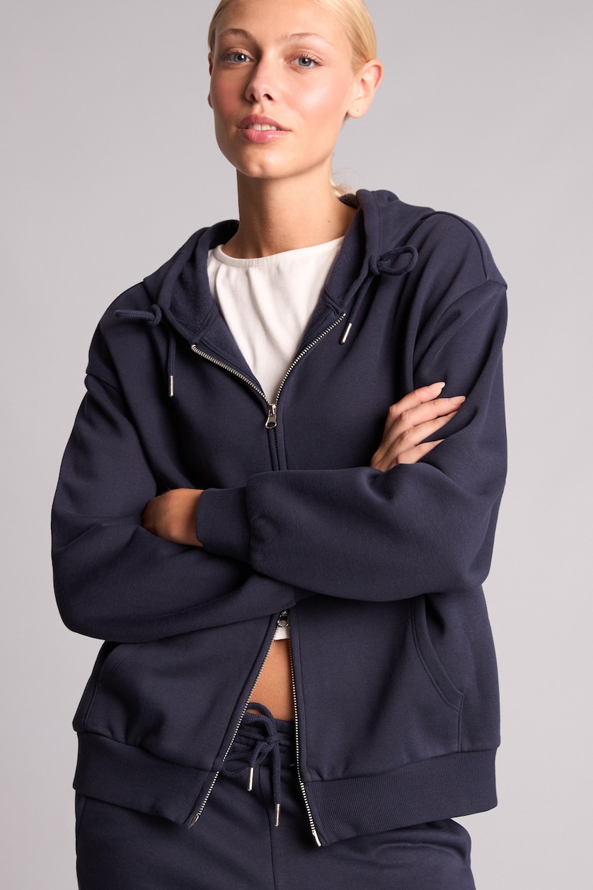 FEMME Marin Sweat à capuche basique épais Coupe décontractée