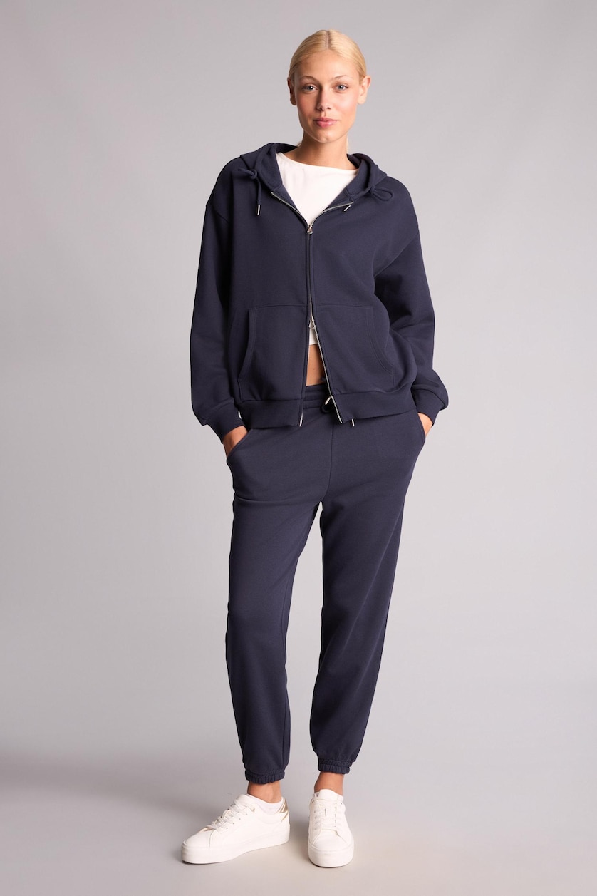 FEMME Marin Sweat à capuche basique épais Coupe décontractée