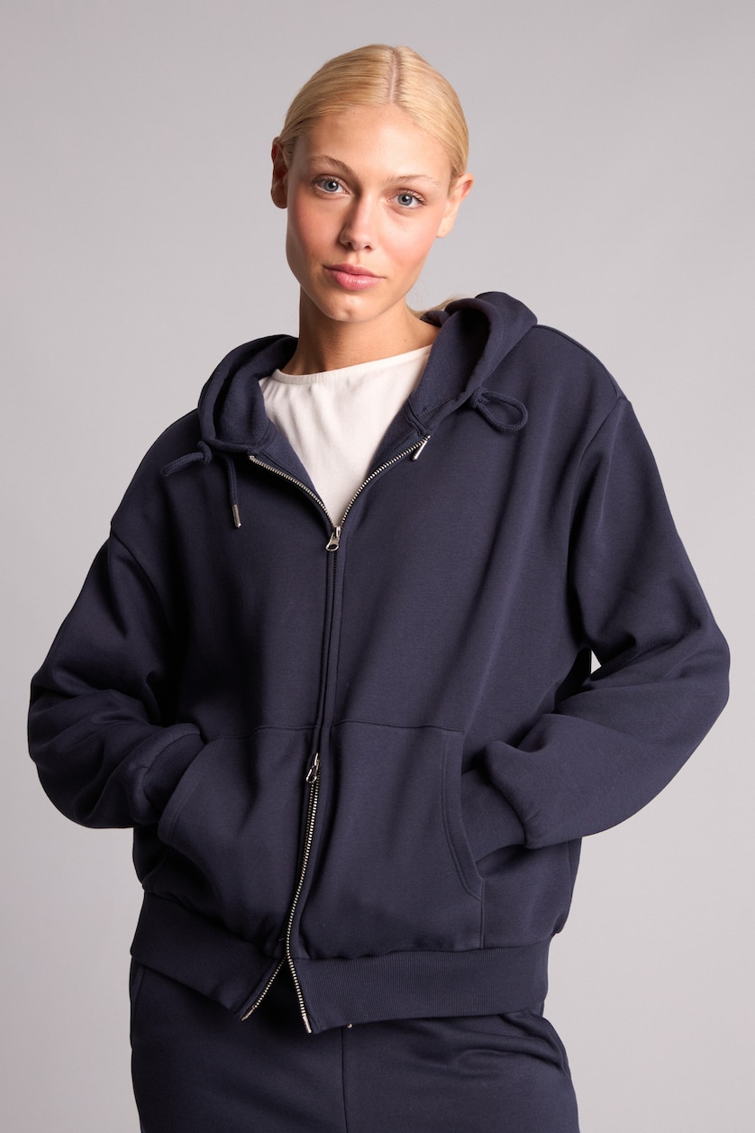 FEMME Marin Sweat à capuche basique épais Coupe décontractée