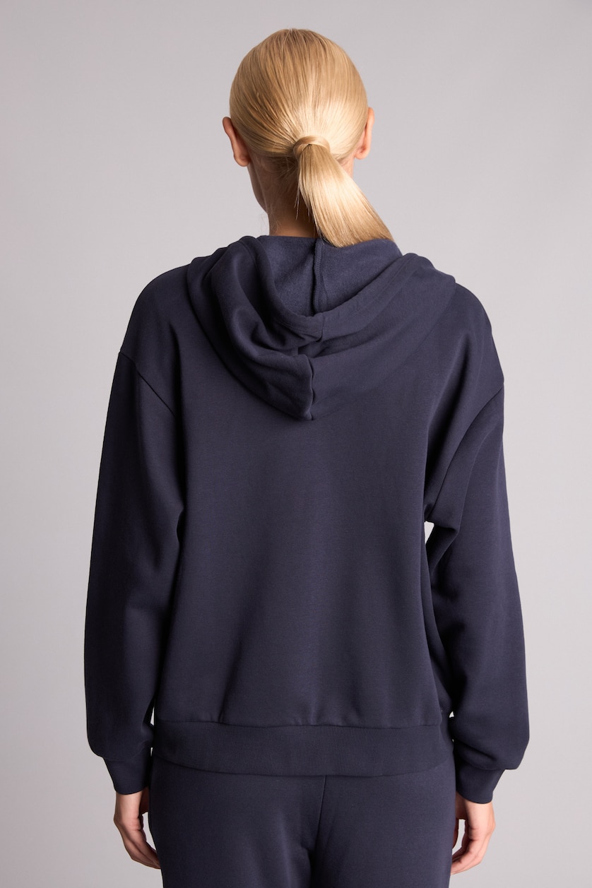 FEMME Marin Sweat à capuche basique épais Coupe décontractée