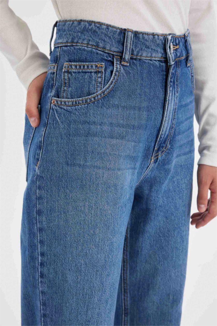 FEMME Bleu Foncé Pantalon Jean
