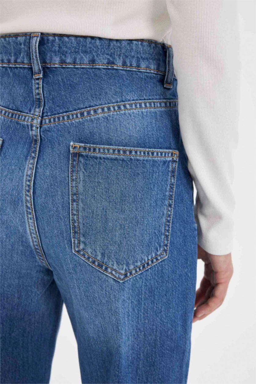 FEMME Bleu Foncé Pantalon Jean