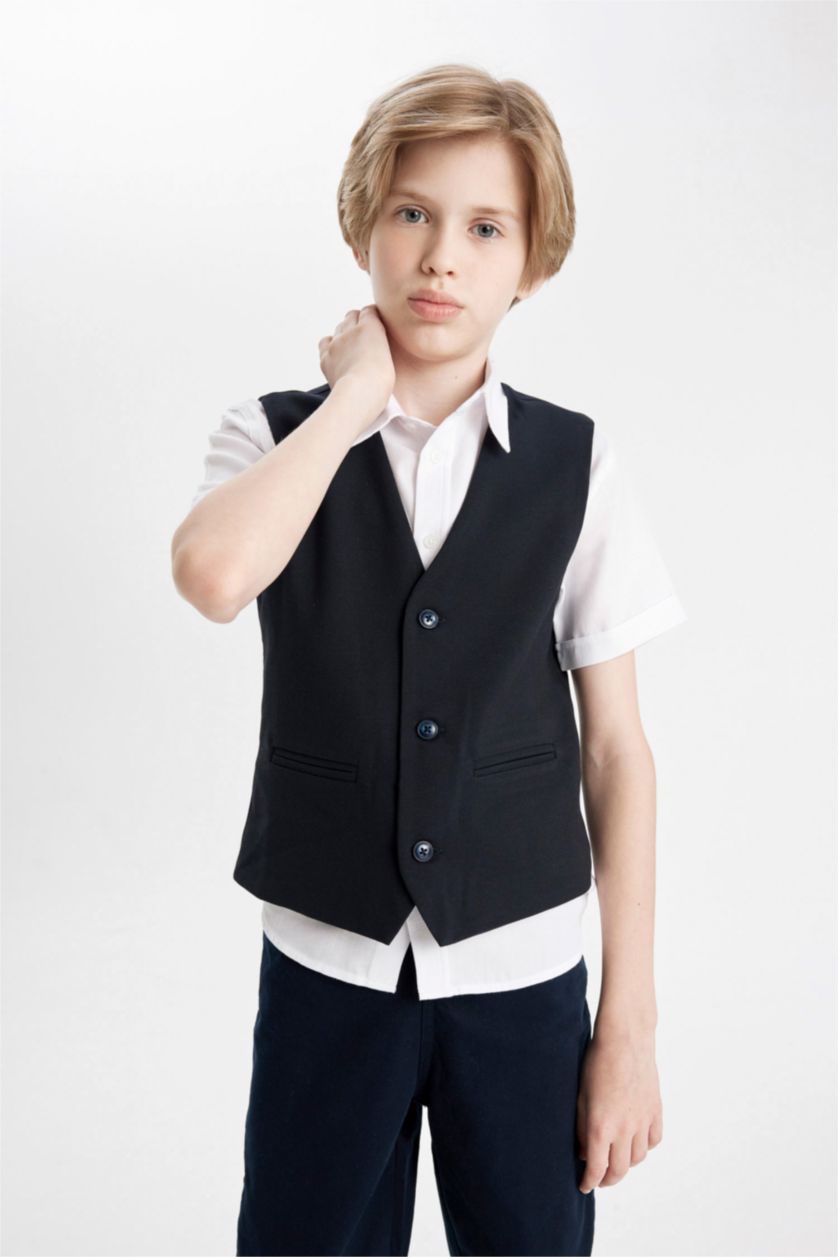 BOYS & TEENS NAVY سليم فيت