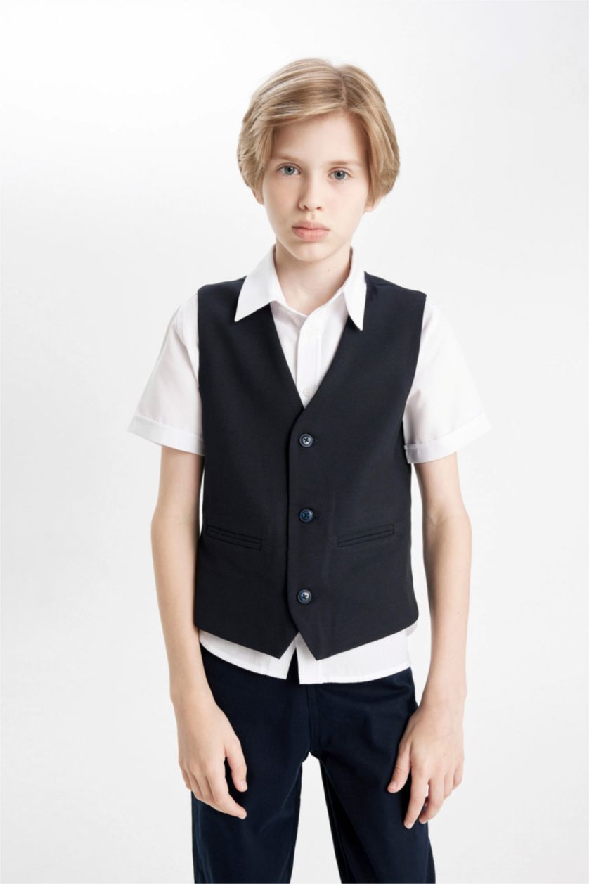 BOYS & TEENS NAVY سليم فيت