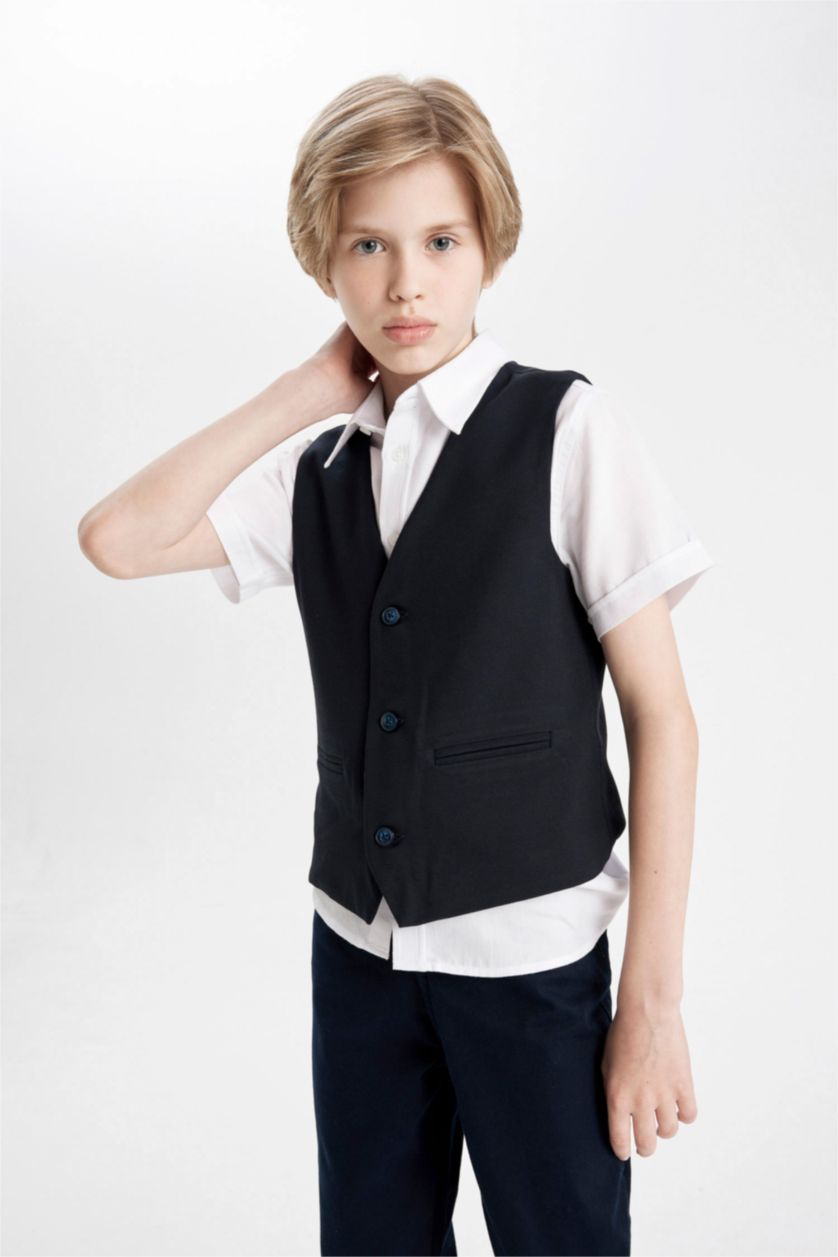 BOYS & TEENS NAVY سليم فيت