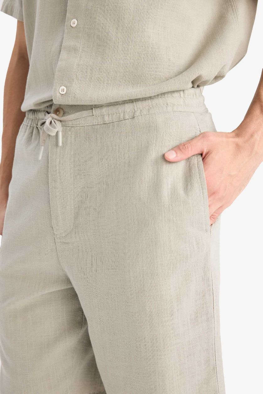 رجال كاكي فاتح شورت برمودا قصة مريحة