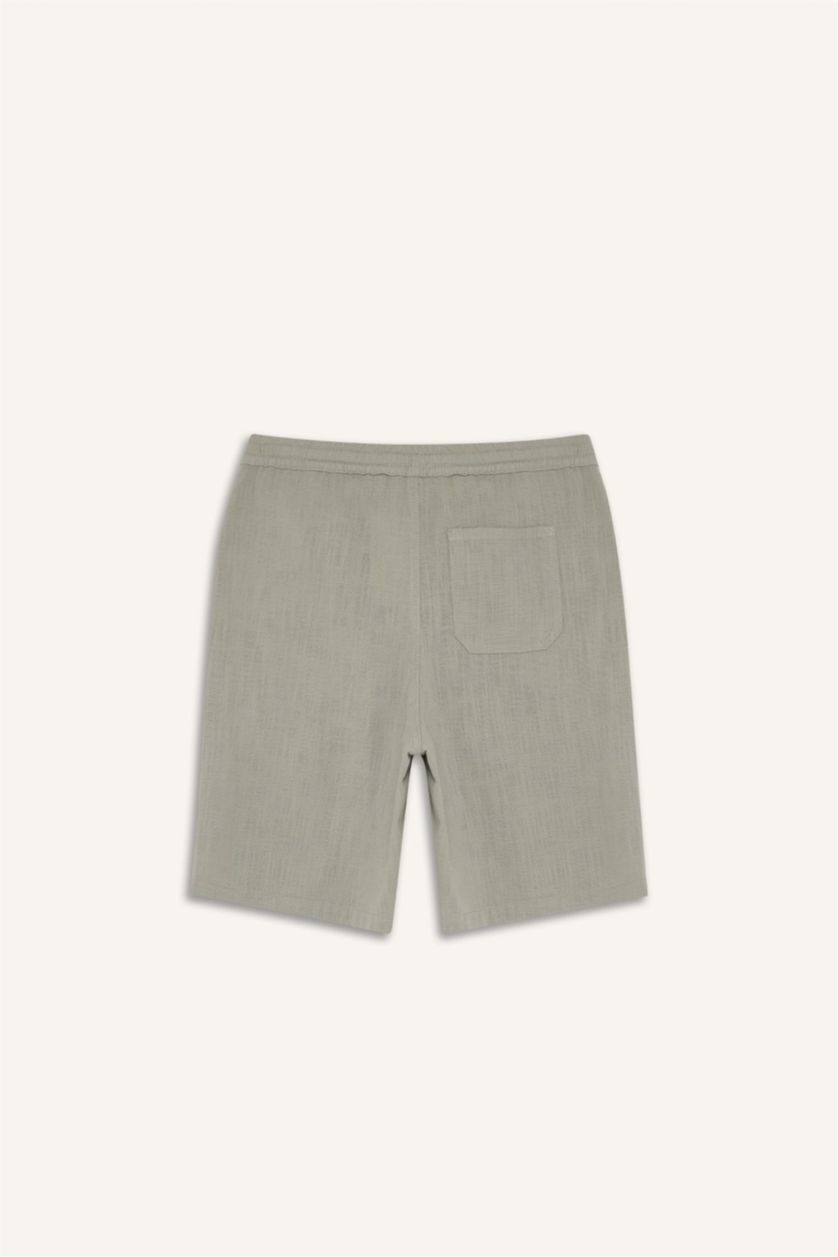 رجال كاكي فاتح شورت برمودا قصة مريحة